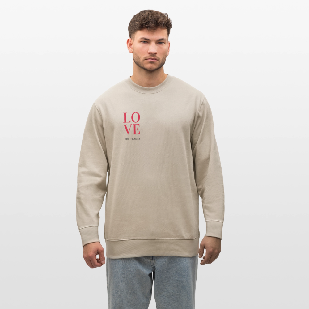 NPLNTB Bio-Sweater „LOVE THE PLANET“ - Beige