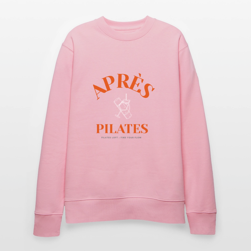 „après pilates – find your flow“ Unisex Bio-Sweater - Hellrosa