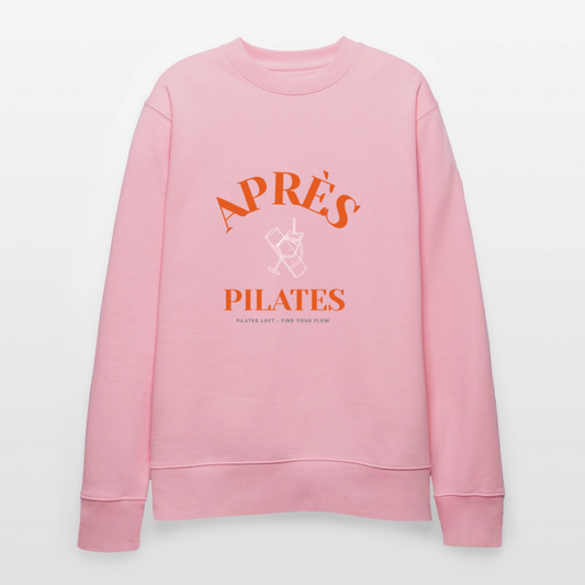„après pilates – find your flow“ Unisex Bio-Sweater - Hellrosa