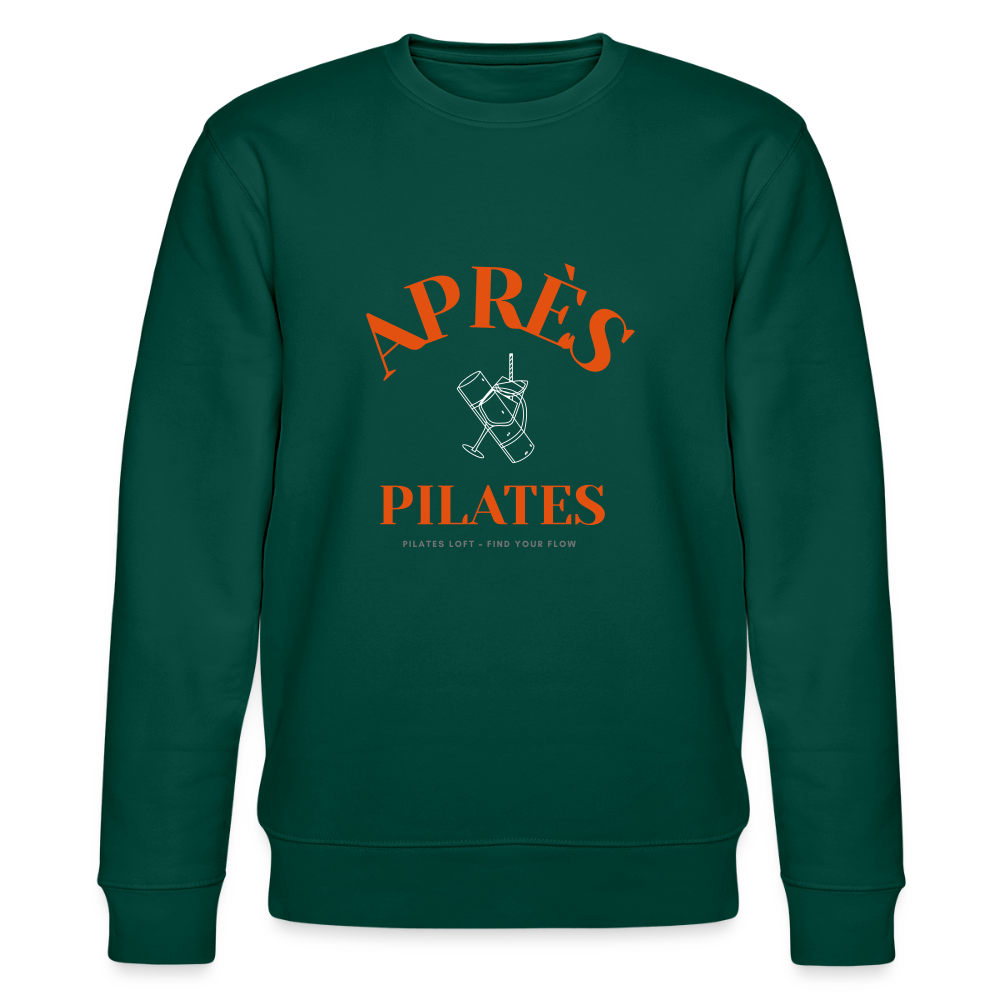 „après pilates – find your flow“ Unisex Bio-Sweater - Forest
