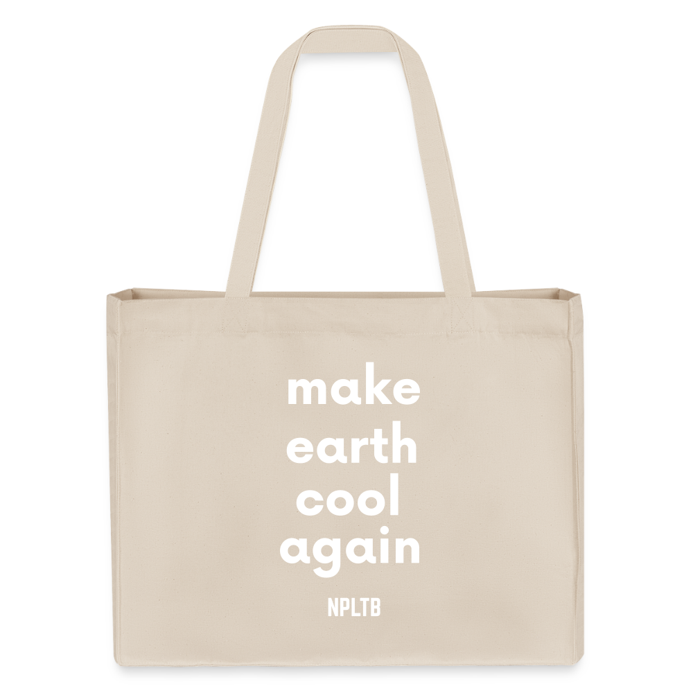 NPLNTB Tote Bag „Make Earth Cool Again“ - Naturweiß