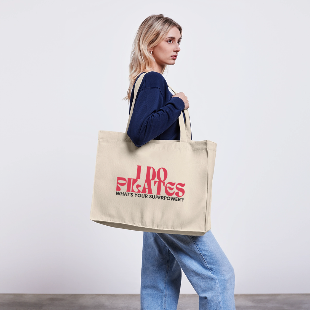 NPLNTB Tote Bag „I Do Pilates – What’s Your Superpower?“ - Naturweiß