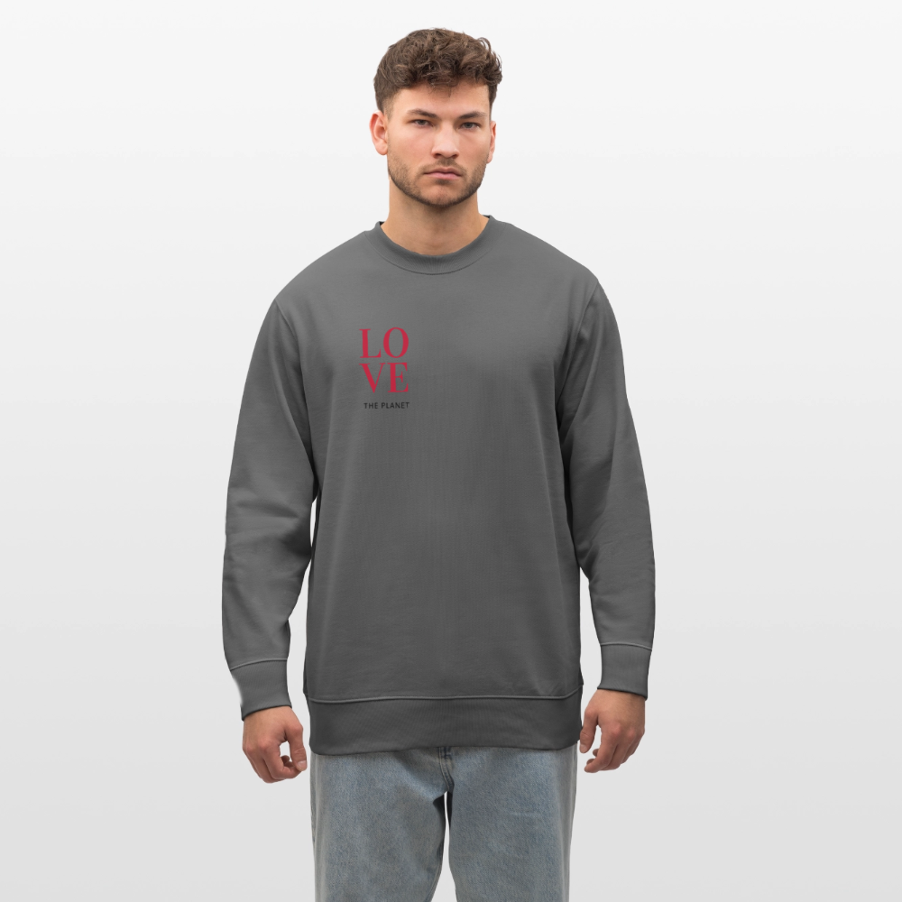 NPLNTB Bio-Sweater „LOVE THE PLANET“ - Anthrazit