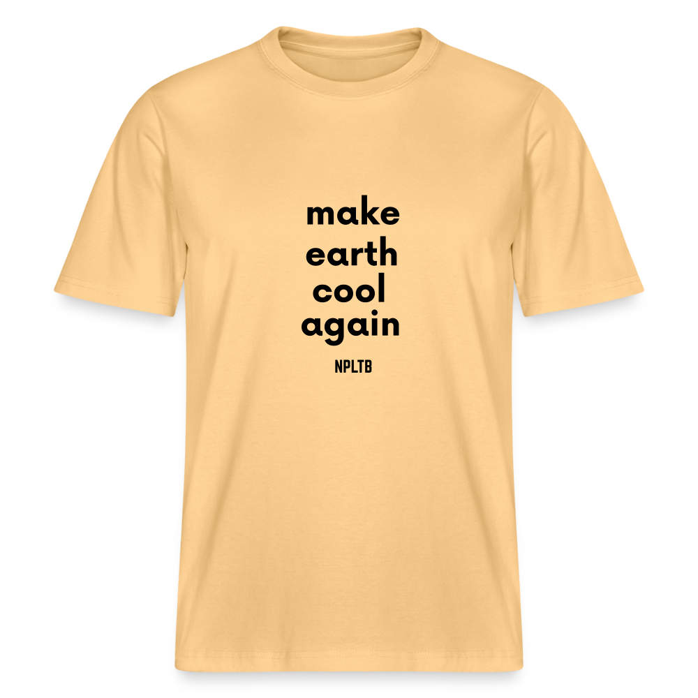 „make earth cool again“ Unisex Bio-T-Shirt - Hellgelb
