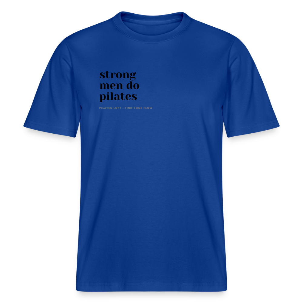 „strong men do pilates“ Unisex T-Shirt - Dunkelblau