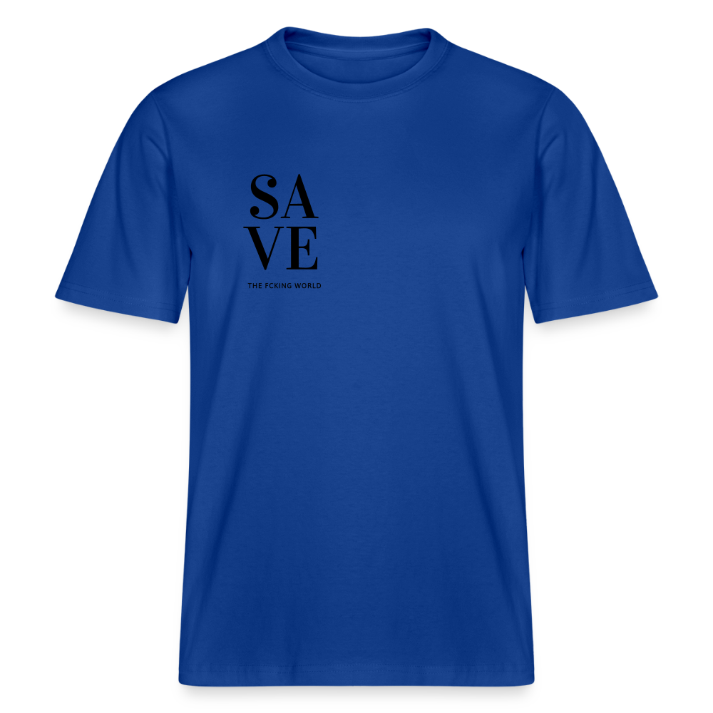 NPLNTB Statement-Shirt „SAVE THE F*CKING WORLD“ - Dunkelblau