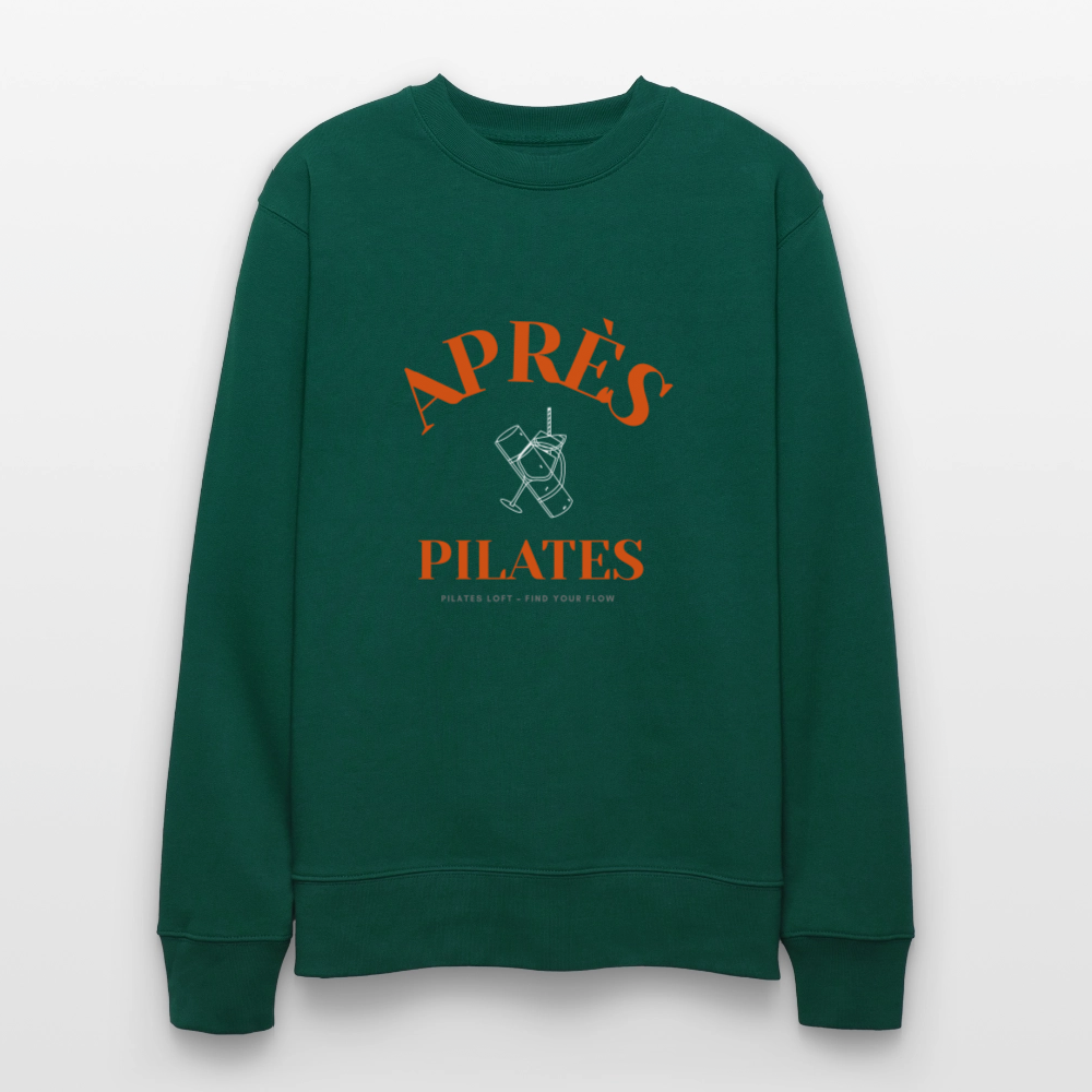 „après pilates – find your flow“ Unisex Bio-Sweater - Forest