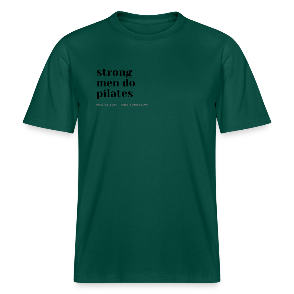 „strong men do pilates“ Unisex T-Shirt - Forest