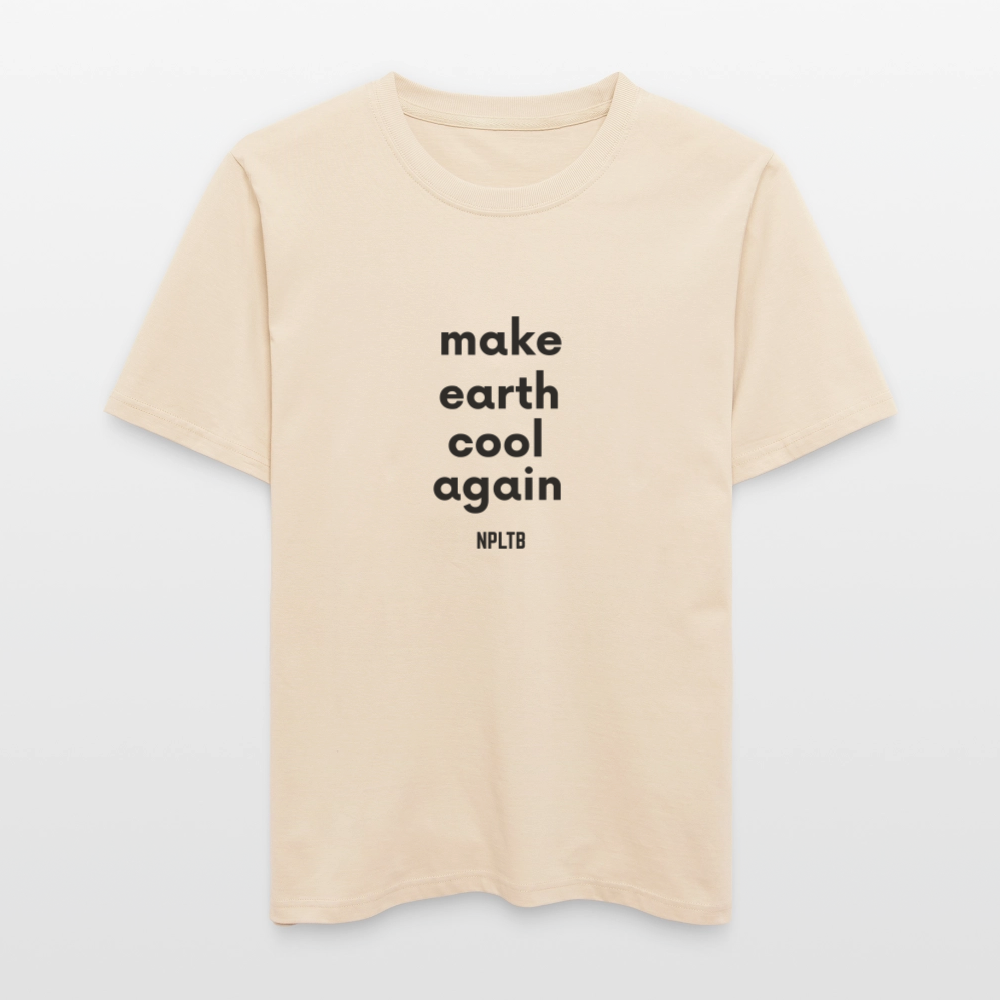 „make earth cool again“ Unisex Bio-T-Shirt - Weißgrau
