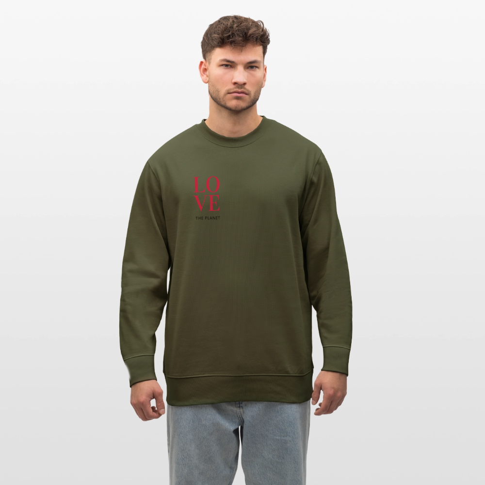 NPLNTB Bio-Sweater „LOVE THE PLANET“ - Khaki