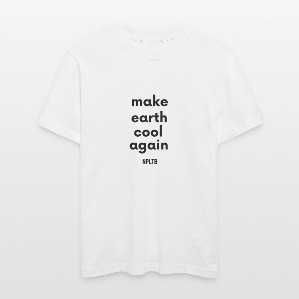 „make earth cool again“ Unisex Bio-T-Shirt - Weiß