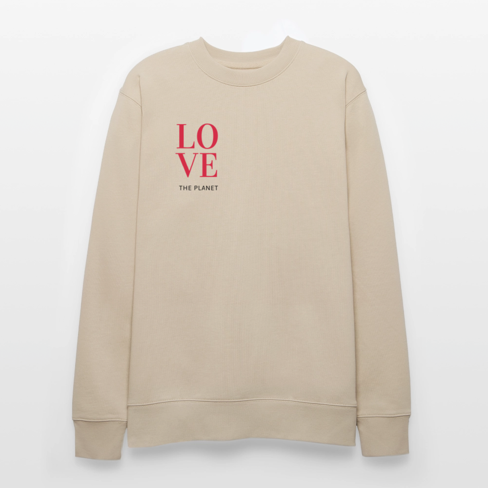 NPLNTB Bio-Sweater „LOVE THE PLANET“ - Beige