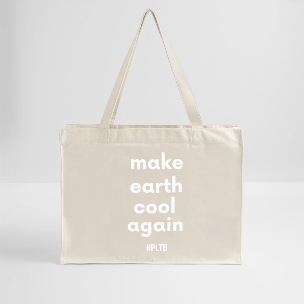 NPLNTB Tote Bag „Make Earth Cool Again“ - Naturweiß
