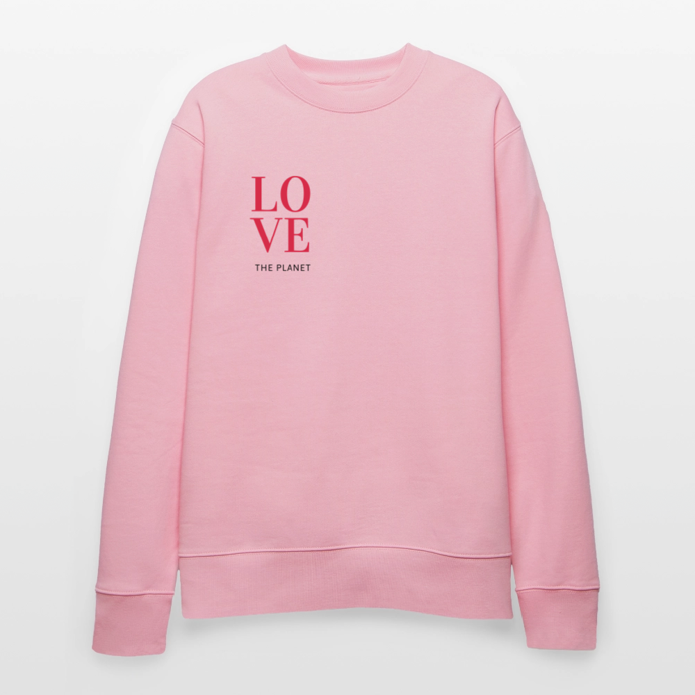 NPLNTB Bio-Sweater „LOVE THE PLANET“ - Hellrosa