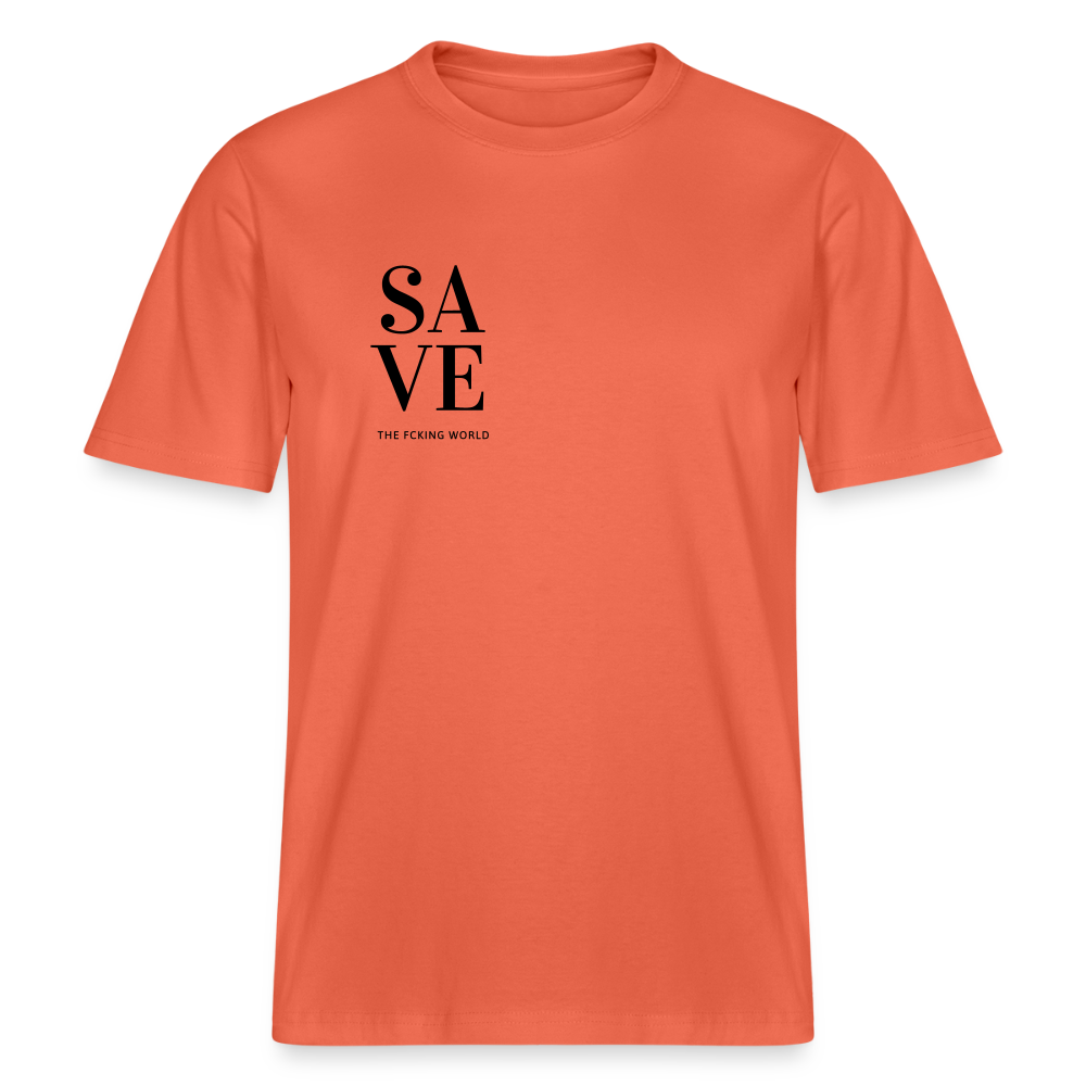 NPLNTB Statement-Shirt „SAVE THE F*CKING WORLD“ - Hellrot