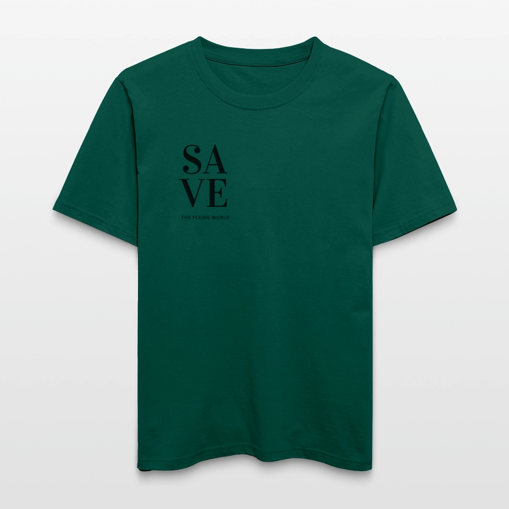 NPLNTB Statement-Shirt „SAVE THE F*CKING WORLD“ - Forest