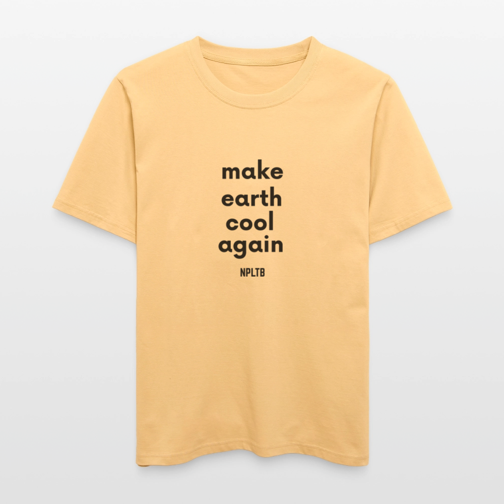 „make earth cool again“ Unisex Bio-T-Shirt - Hellgelb
