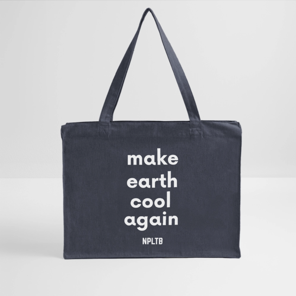 NPLNTB Tote Bag „Make Earth Cool Again“ - midnight Blue