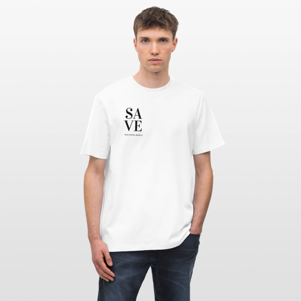 NPLNTB Statement-Shirt „SAVE THE F*CKING WORLD“ - Weiß