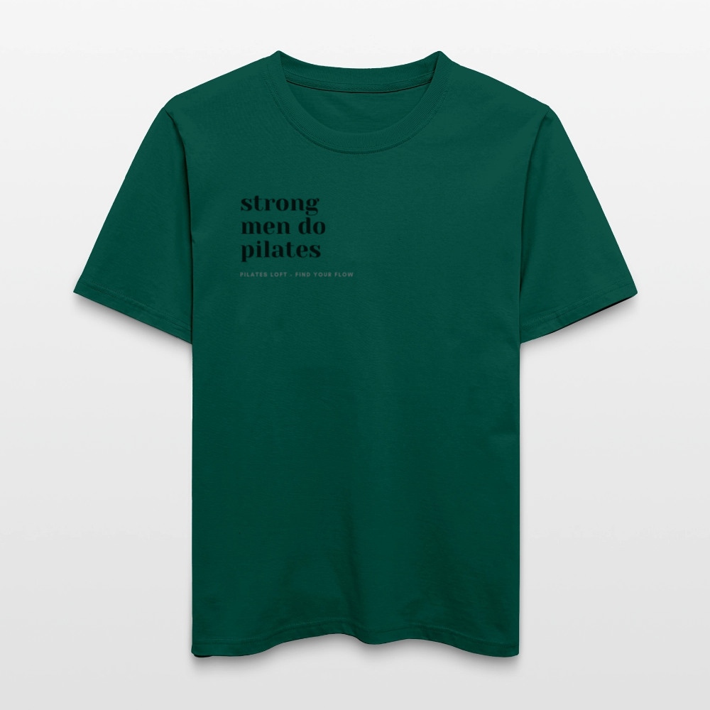 „strong men do pilates“ Unisex T-Shirt - Forest