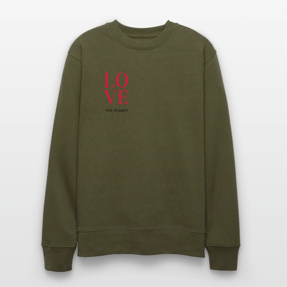 NPLNTB Bio-Sweater „LOVE THE PLANET“ - Khaki