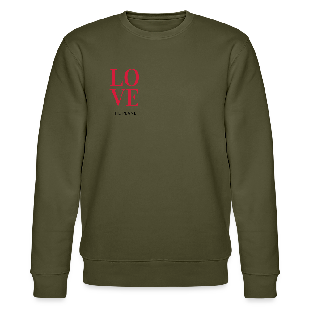NPLNTB Bio-Sweater „LOVE THE PLANET“ - Khaki
