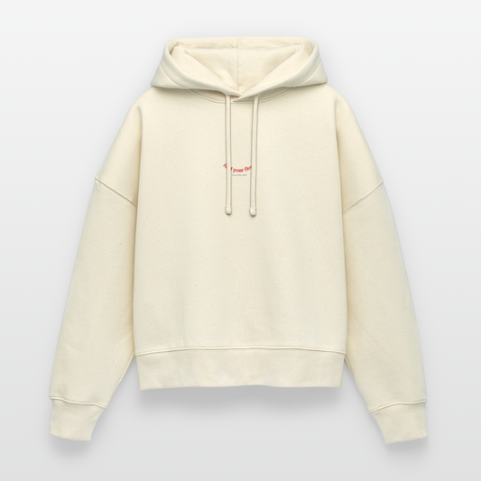 „I Do Pilates – What’s Your Superpower?“ – Frauen Hoodie Boxy Fit - Weißgrau