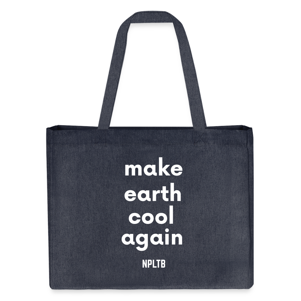 NPLNTB Tote Bag „Make Earth Cool Again“ - midnight Blue