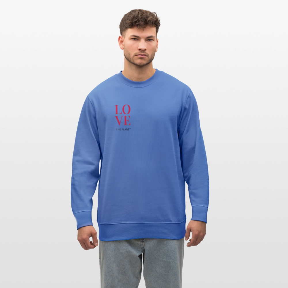 NPLNTB Bio-Sweater „LOVE THE PLANET“ - Blau