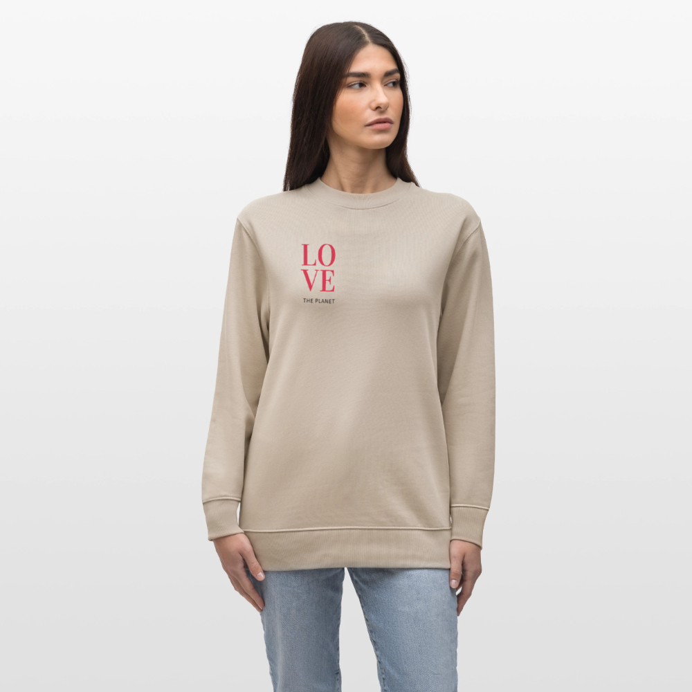 NPLNTB Bio-Sweater „LOVE THE PLANET“ - Beige