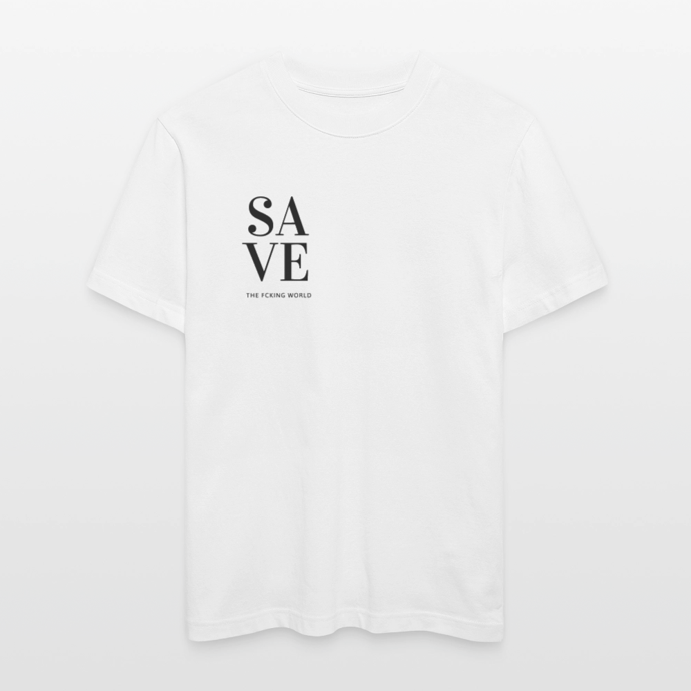 NPLNTB Statement-Shirt „SAVE THE F*CKING WORLD“ - Weiß