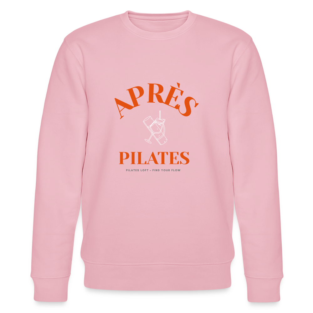 „après pilates – find your flow“ Unisex Bio-Sweater - Hellrosa