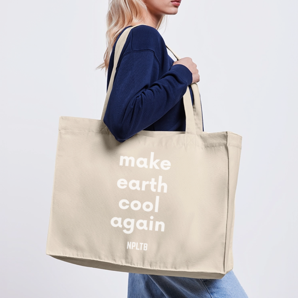 NPLNTB Tote Bag „Make Earth Cool Again“ - Naturweiß