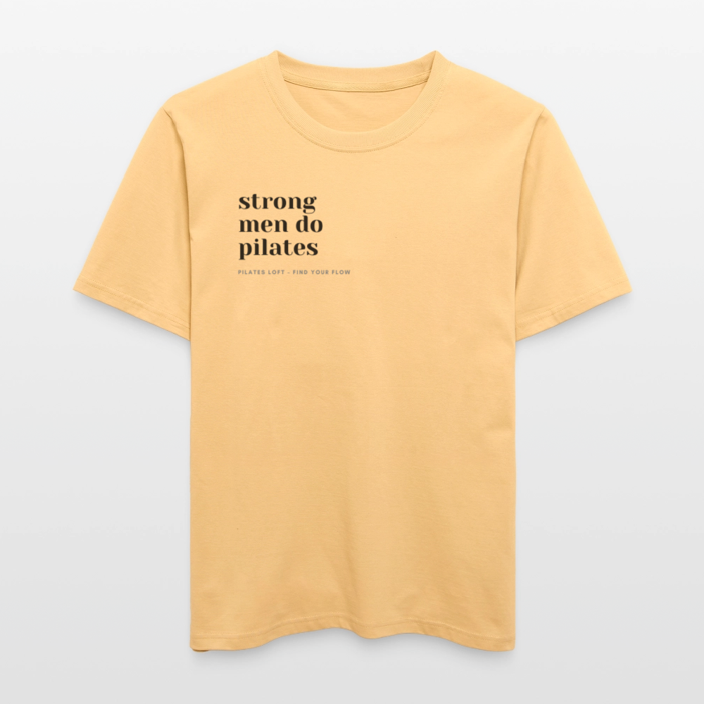 „strong men do pilates“ Unisex T-Shirt - Hellgelb