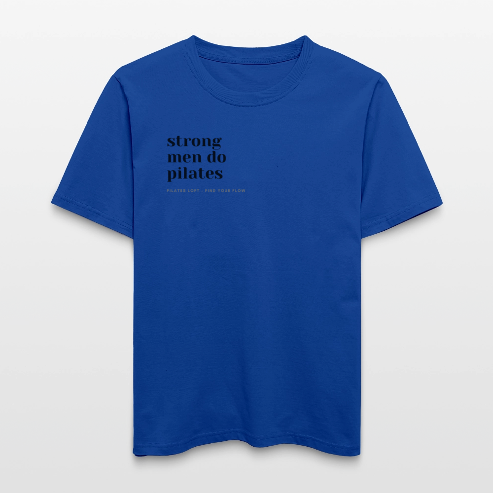 „strong men do pilates“ Unisex T-Shirt - Dunkelblau