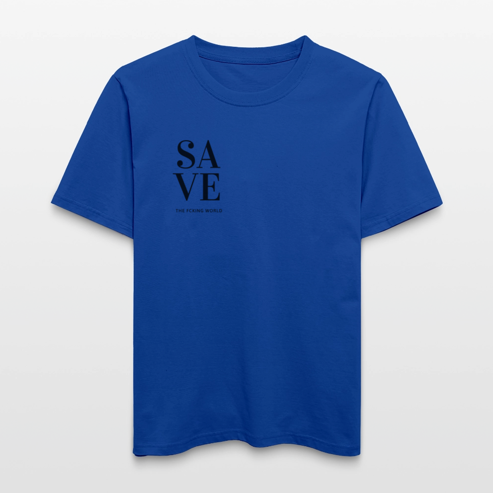 NPLNTB Statement-Shirt „SAVE THE F*CKING WORLD“ - Dunkelblau